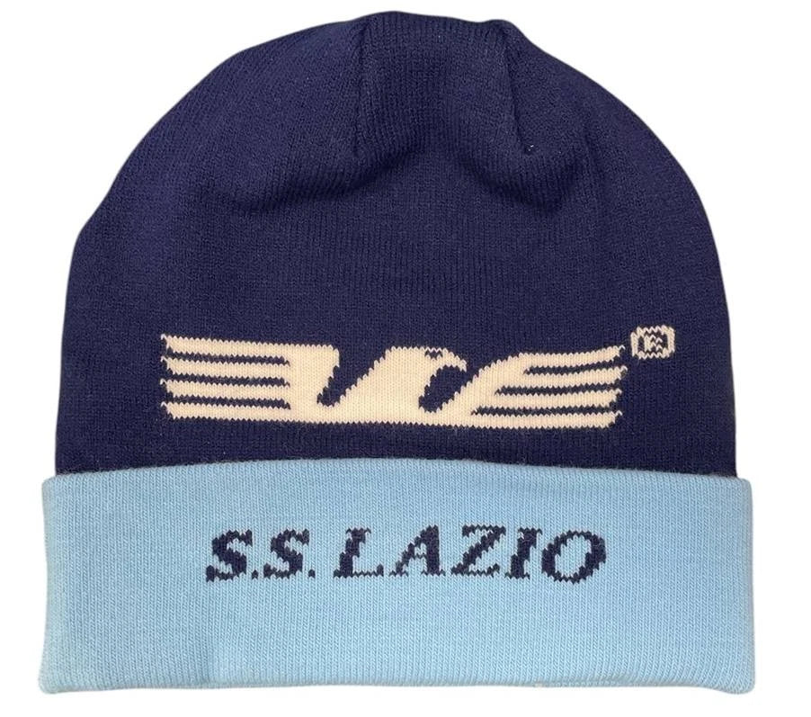 LAZIO BERRETTO CON RISVOLTO CELESTE