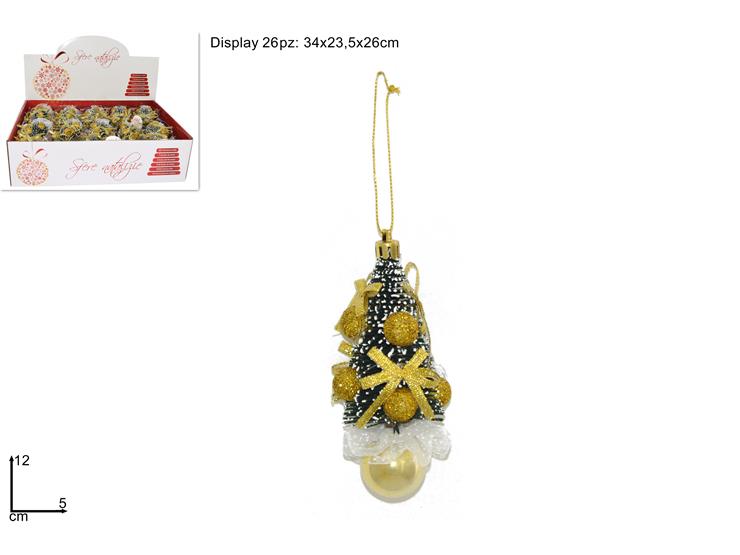 APPENDINO ALBERO CON PALLINE ORO ART. LHZ-1G