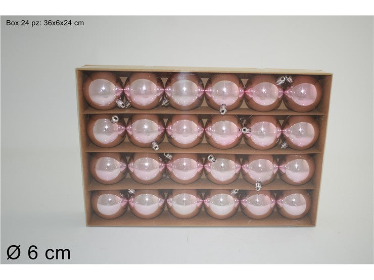 BOX 24PALLE 6CM LUCIDE ROSA ART. SC5053-SY-PINK