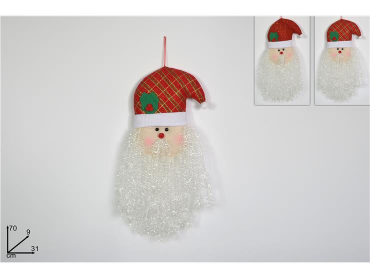 DIETROPORTA VISO BABBO NATALE 70CM 2ASS. (B) ART. BMF-009-1/