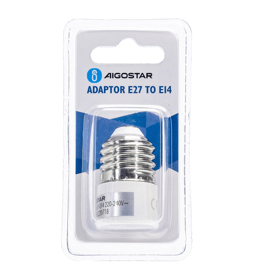 ADATTATORE DA E27 A E14 BIANCO(220-240VAC 50/60HZ)
