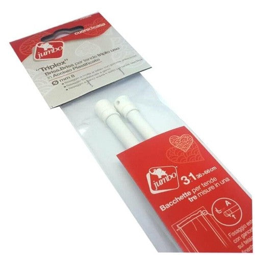 ASTE TENDE TRIPLEX ALLUNG. D.8MM 2PCS C/ MOLLA 36*60CM