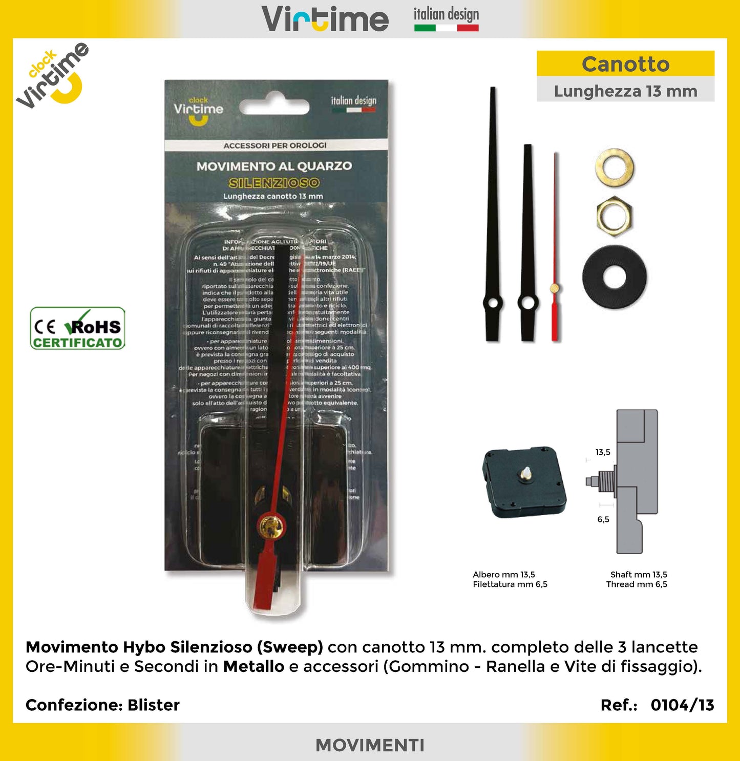 BLIST.MV.HY SWEEP 13.5 ACCES 3 LANCETTE