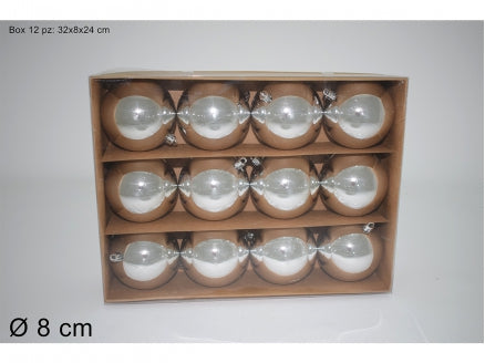 BOX 12PALLE 8CM LUCIDE SILVER ART. SC5054-SY-SILVER
