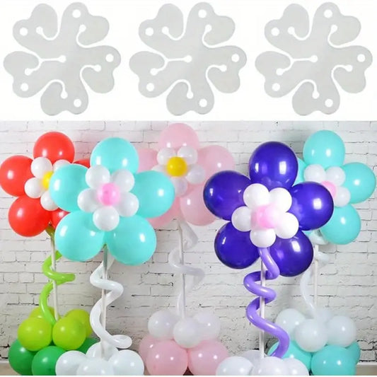 CLIP PER 6 PALLONCINI A FIORE 6.5CM 10PCS