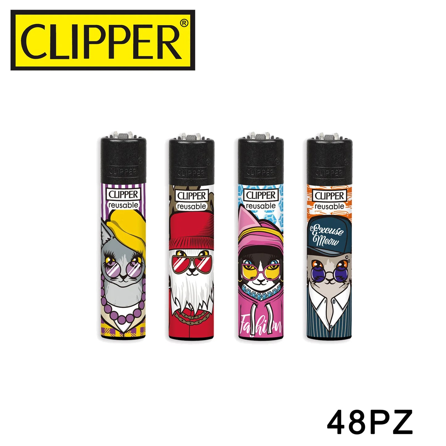 CLIPPER ACCENDINO LARGE EXCUSE MEOW BW A