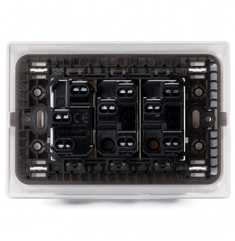 COMBINAZIONE INTERRUTTORE A 2 VIE*2 PRESE P17/11 SERIE ABM