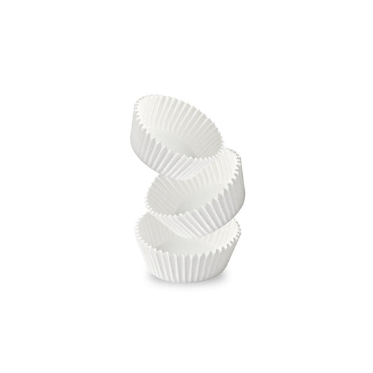 DC CASA PIROTTINO CARTA CUPCAKE 6.3CM 100PZ BIANCO