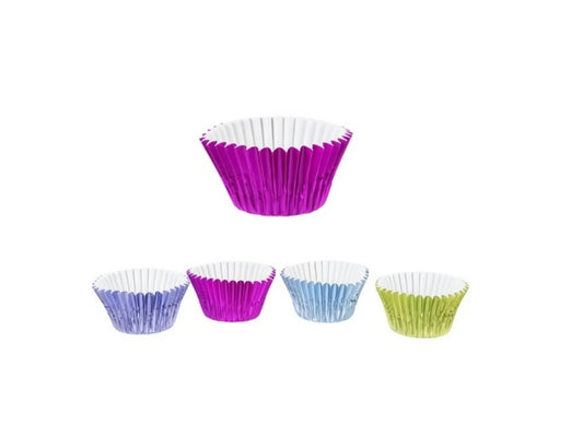 DC CASA PIROTTINO CUPCAKE METALLIZZATO 9CM 80PZ