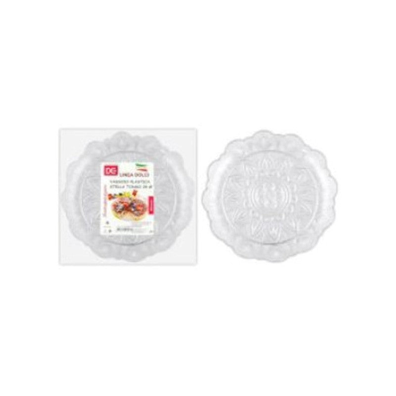 DC CASA VASSOIO PLASTICA STELLA TONDO 24CM