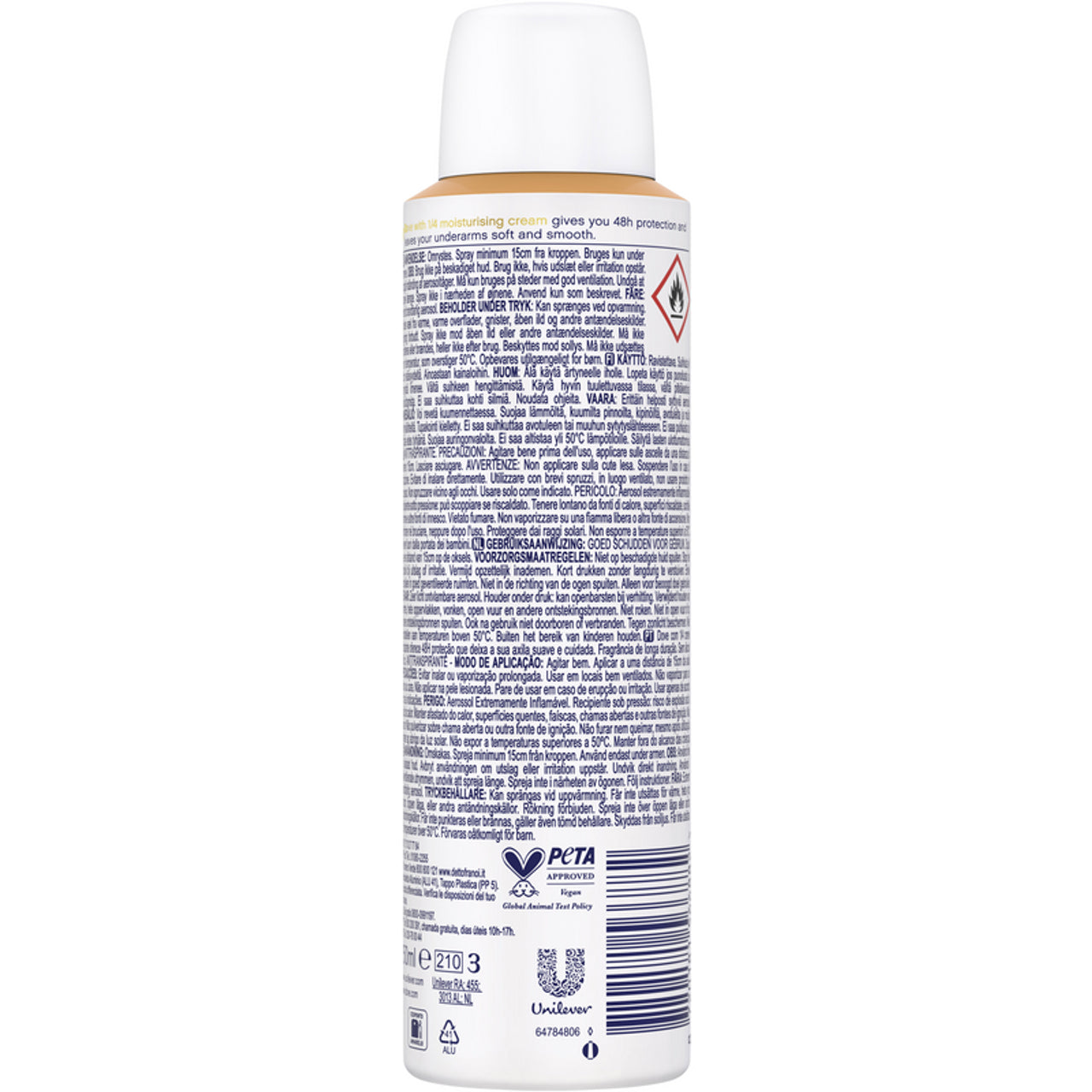 DOVE DEO FRUITY F.48H SPR.M150
