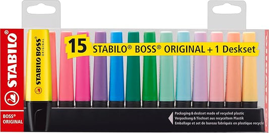 STABILO EVIDENZIATORE A PENNA STABILO BOSS ORIGINAL DESK SET