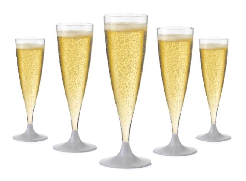 FLUTE ARGENTO 200ML 6PCS 6.5*17.5CM