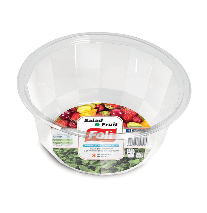 FOLI PACK CONT.INSALATIERA IN PET 3PZ