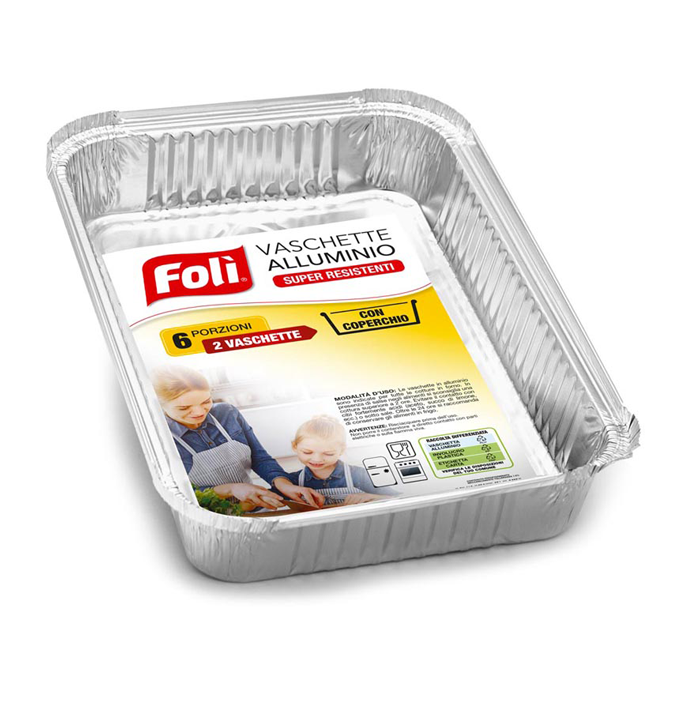 FOLI'' PACK CONT.ALLUMINIO C/C 6PORZ. 2PZ