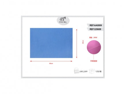 GOMMA CREPLA BLU CHIARO 40*60