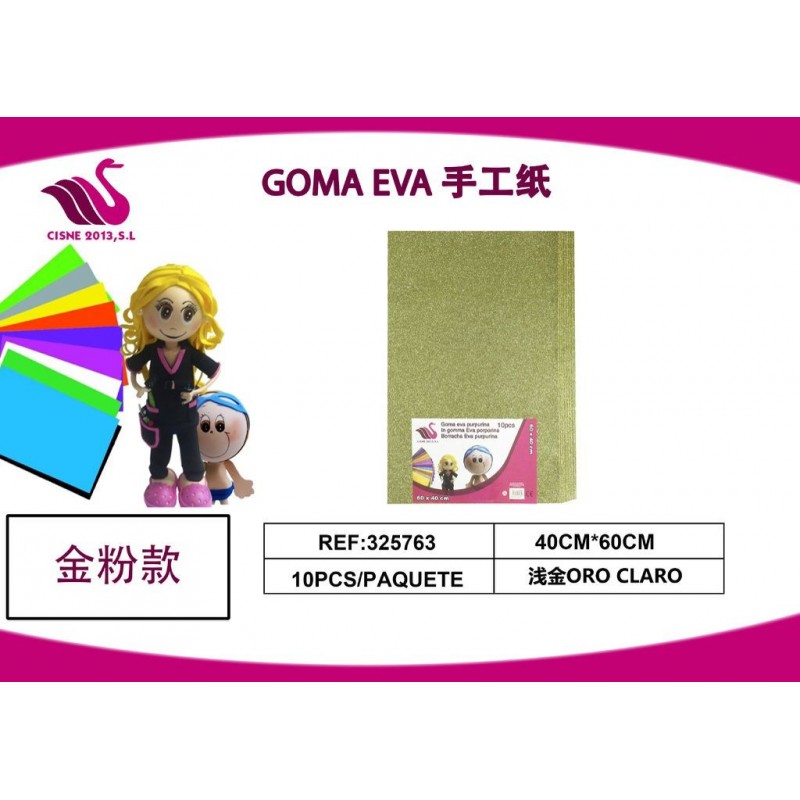 GOMMA CREPLA GLITTER CROMO 40*60