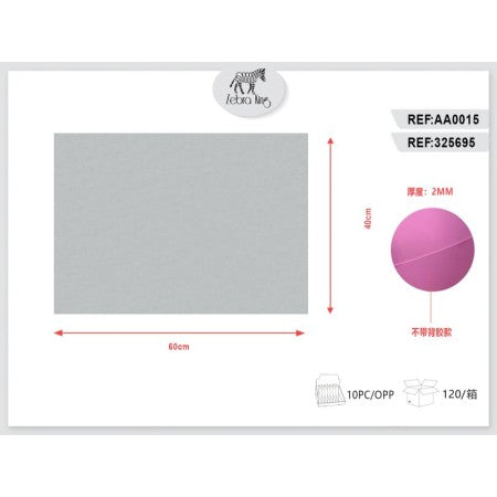 GOMMA CREPLA GRIGIO 40*60