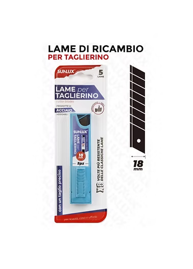 BL. LAME DI RICAMBIO PER TAGLIERINO 5PCS 18MM