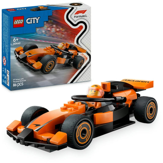 LEGO PILOTA E MONOPOSTO MCLAREN F1 60442