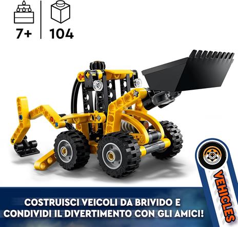 LEGO SCAVATORE A CUCCHIAIA ROVESCIA