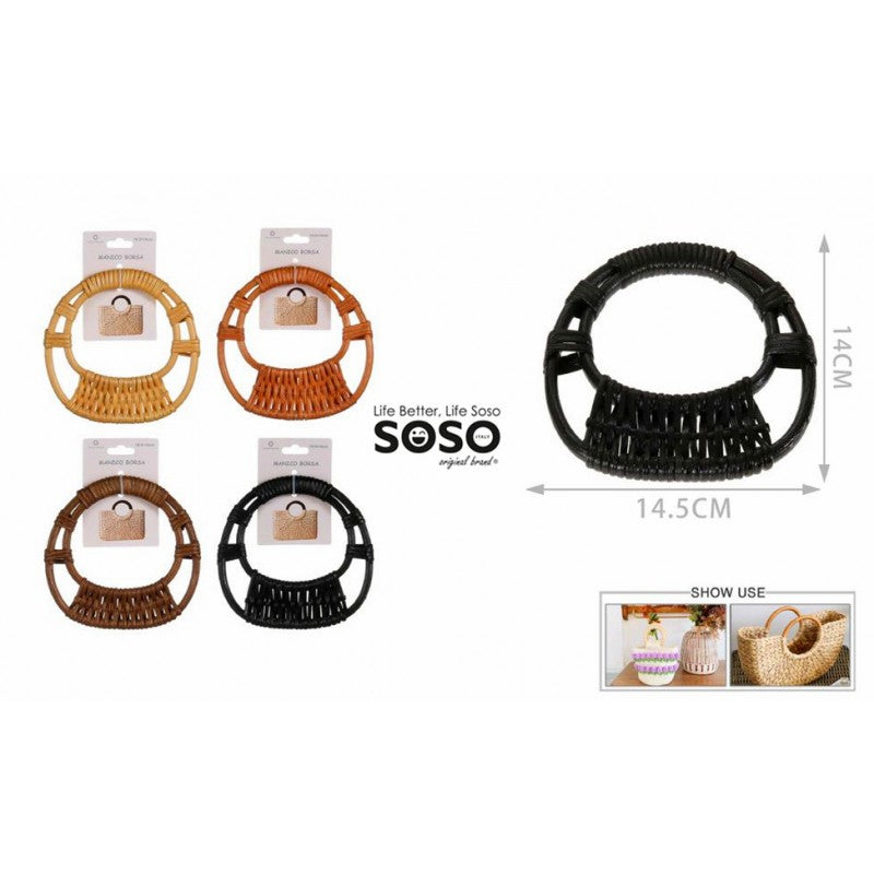 MANICO BORSA LEGNO 14.5*14CM