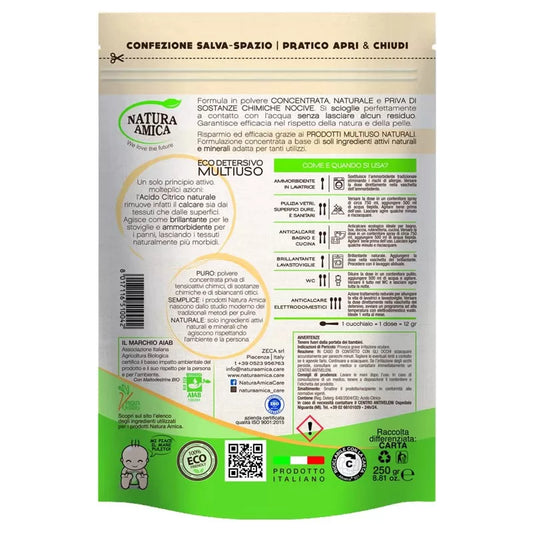 NATURA AMICA PURO ACIDO CITRICO 250GR