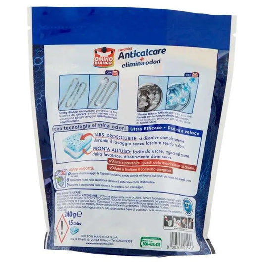 OMINO BIANCO ANTICALCARE LAV.15TABS