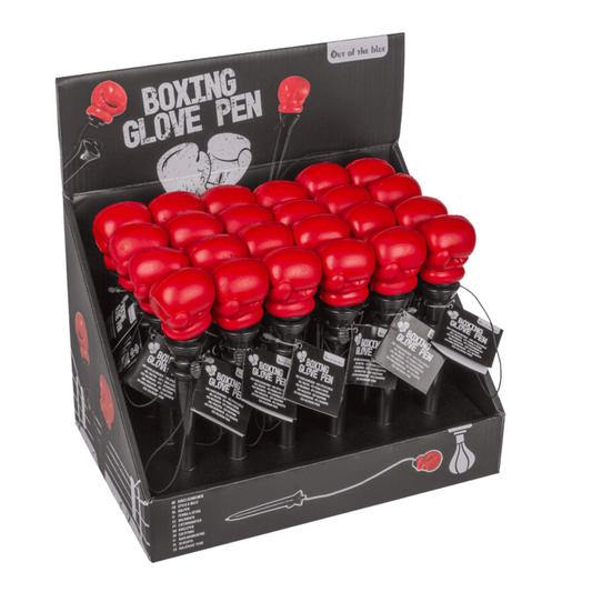 PENNA A SFERA IN PLASTICA GUANTO DA PUGILE CON MECCANISMO D