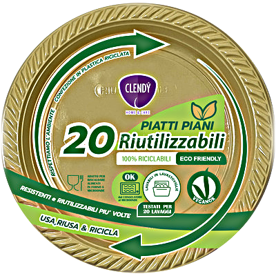 PIATTI PIANI RIUT. 20PZ ORO