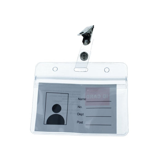 HARTY PORTA BADGE IMPERMEABILE CON CLIP