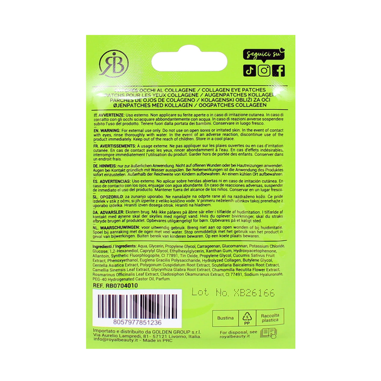 ROYAL B.PATCHES OCCHI IDRATANTE