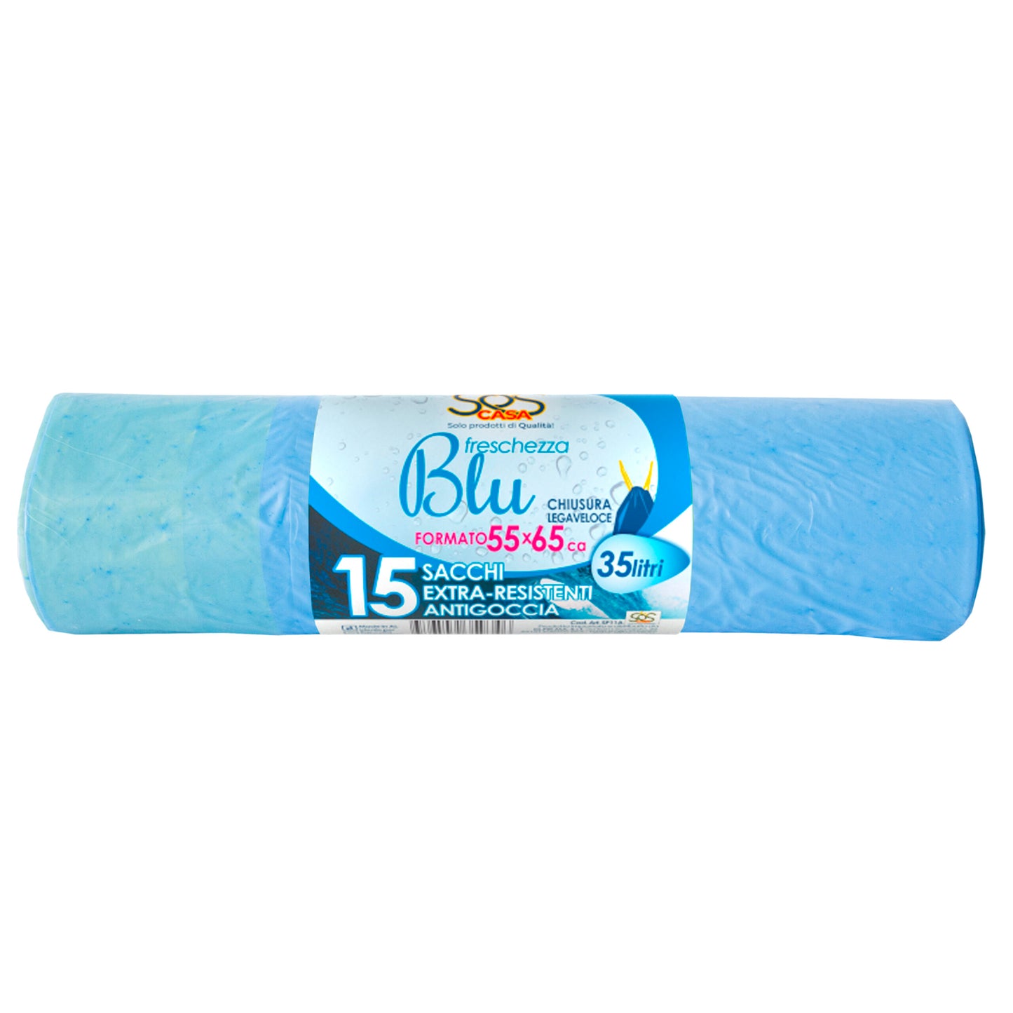 SACCO AZZURRO TALCO 55X65 PZ.15