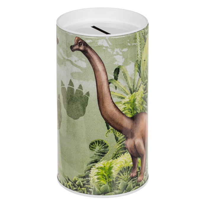 SALVADANAIO IN METALLO DINOSAURO 155 X 8 CM COPERCHIO RI