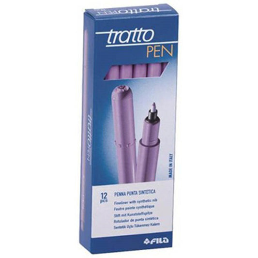 /TRATTO PEN METAL LOOK GLICINE PZ DA 12*