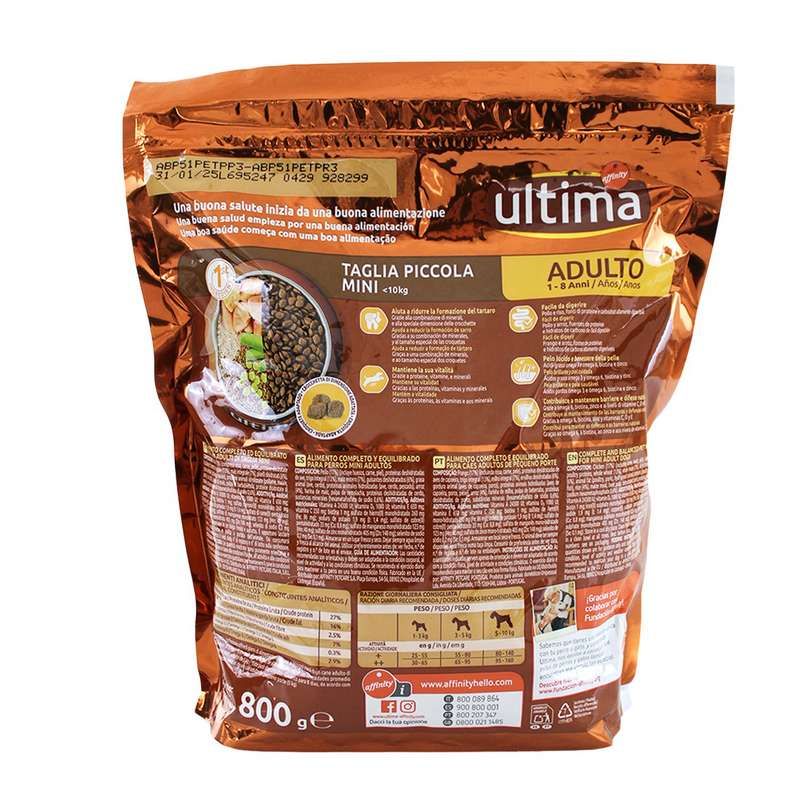 ULTIMA DOG 800G MINI POLLO