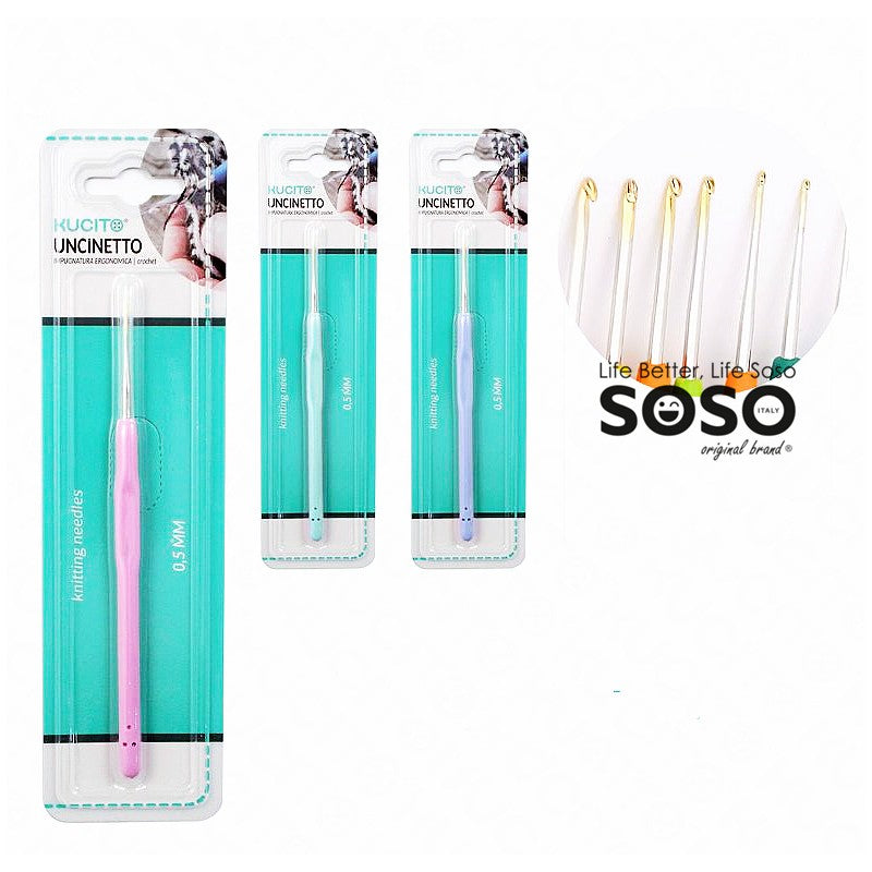 UNCINETTO COL. ASS. PUNTA ORO 0.5MM