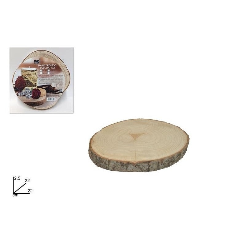 BASE TRONCO LEGNO 22CM YQ21599-NATURAL(1) CCEDIL