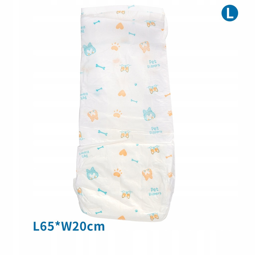 PANNOLINI PER CANI MASCHI 10PZ(LL65*W20CM10 PCSBIANCO)