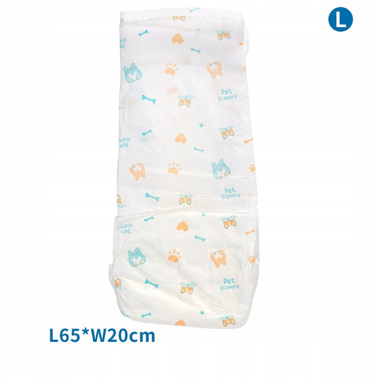 PANNOLINI PER CANI MASCHI 10PZ(LL65*W20CM10 PCSBIANCO)
