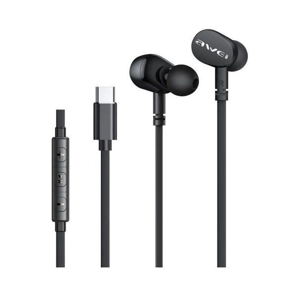 TC-7  AWEI AURICOLARE CABLATO IN EAR TYPEC PER TELEFONO STE