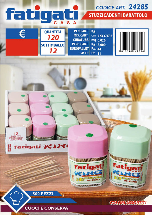 FATIGATI STUZZICADENTI 500PZ