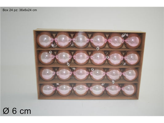 BOX 24PALLE 6CM LUCIDE ROSA ART. SC5053-SY-PINK