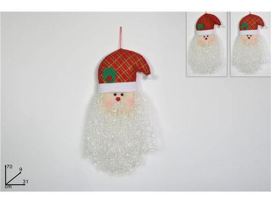 DIETROPORTA VISO BABBO NATALE 70CM 2ASS. (B) ART. BMF-009-1/