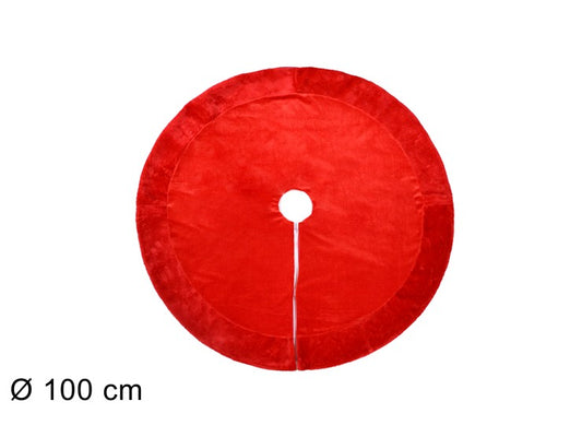 TAPPETO 100CM VELL. E PELLICCIA ROSSO HY21014