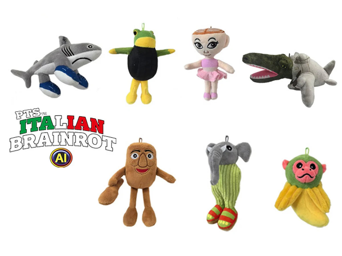 ITALIAN BRAINROT AI PELUCHE 28CM 7 ASS