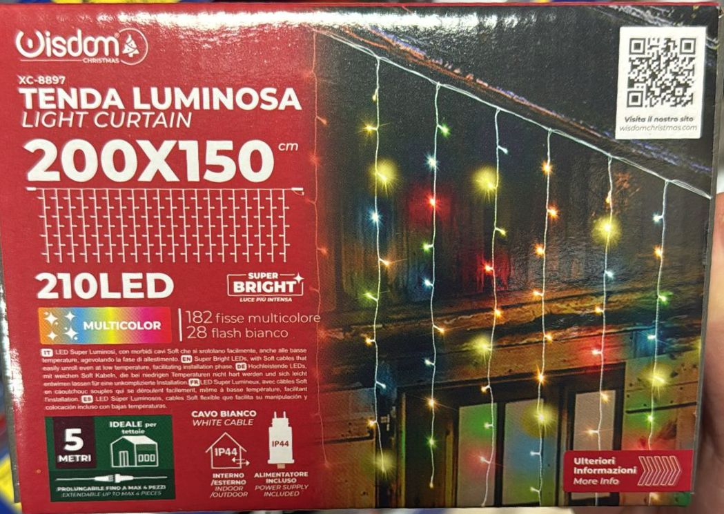 XC-8897 210L TENDA COLORATA FISSA CALDA FISSO