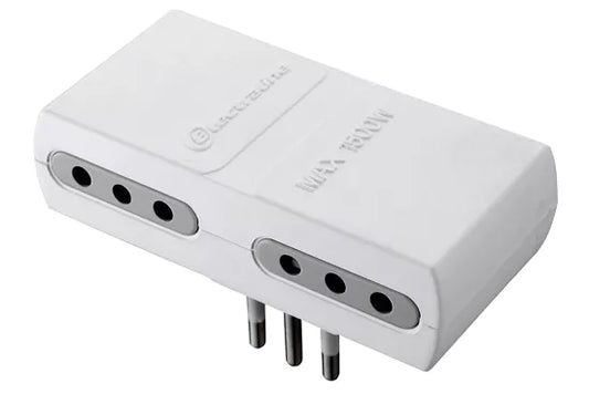 ADATTATORE A 4 VIE 10A BIANCO