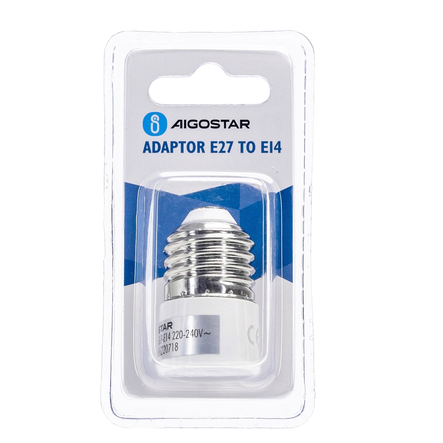 ADATTATORE DA E27 A E14 BIANCO(220-240VAC 50/60HZ)