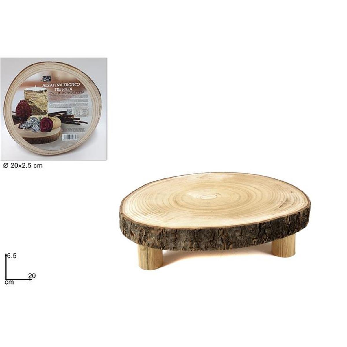 ALZATINA TRE PIEDI LEGNO 20X2.5CMART.W17416C CCEDIL